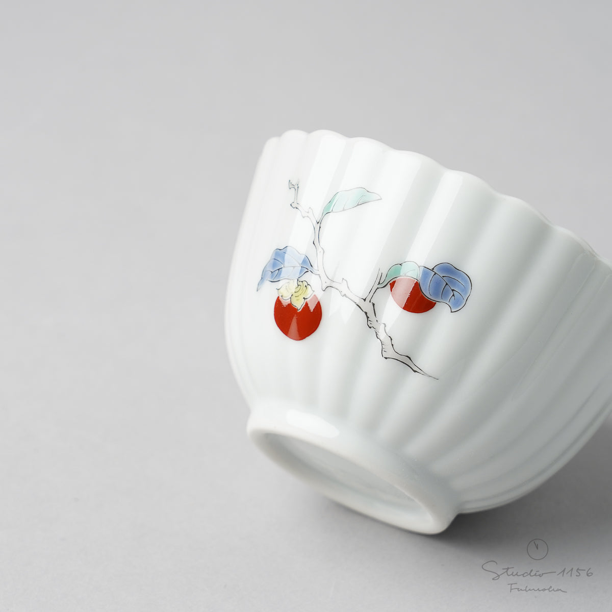有田焼 柿右エ門写 菊割小付 小鉢 8cm
